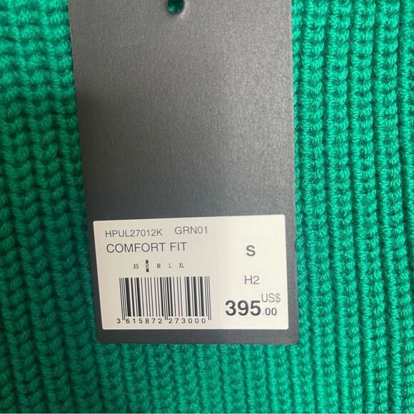 $395 The Kooples Green crew neck knit Sweater NWT - Picture 7 of 13
